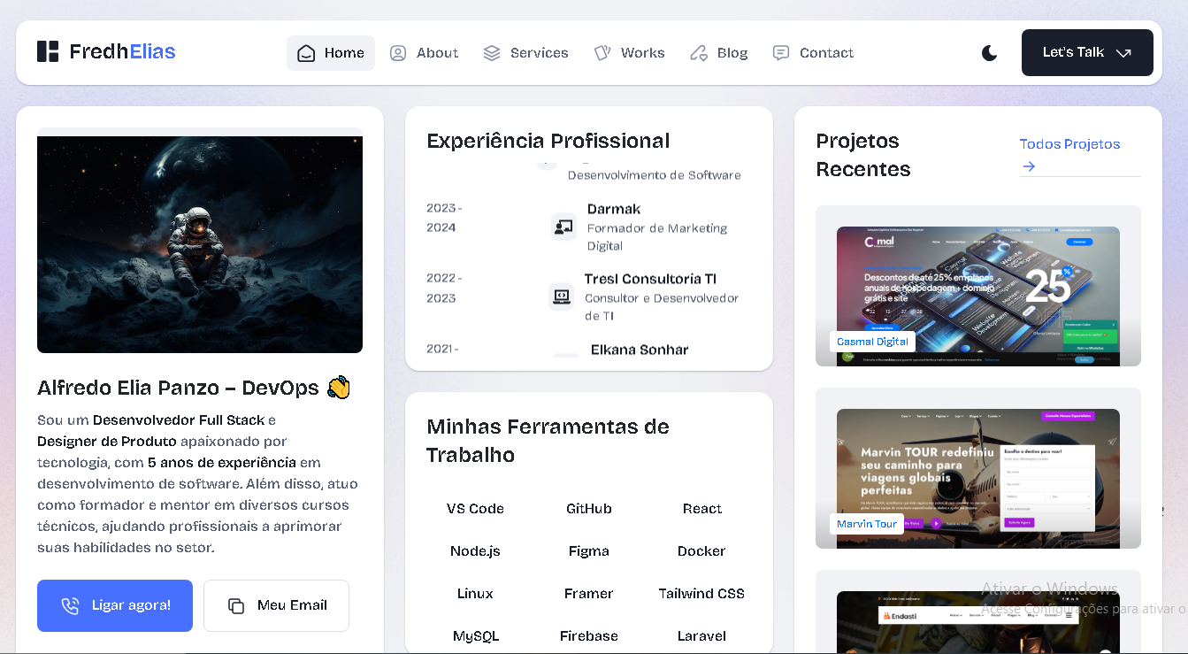 Novo Servidor